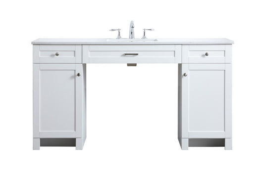 Elegant Furniture & Lighting - Cooper 60 Inch Bathroom Vanity In White - VF14960WH veiw 1