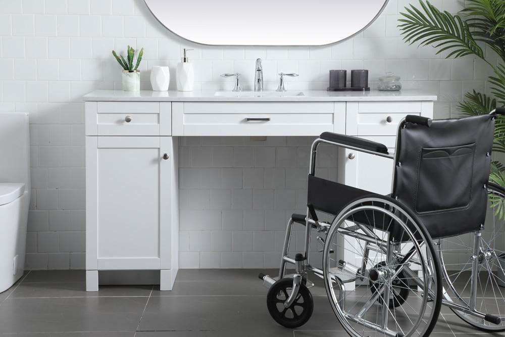 Elegant Furniture & Lighting - Cooper 60 Inch Bathroom Vanity In White - VF14960WH veiw 2