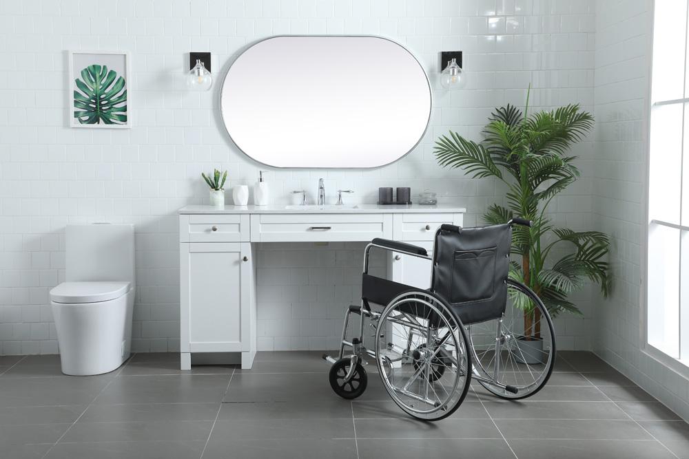 Elegant Furniture & Lighting - Cooper 60 Inch Bathroom Vanity In White - VF14960WH veiw 5