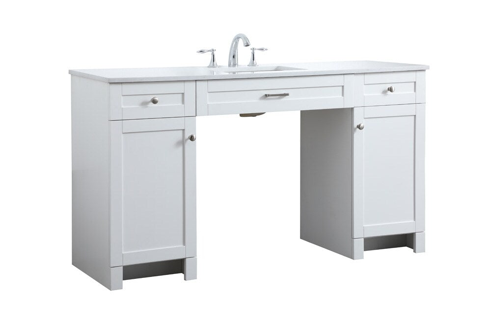 Elegant Furniture & Lighting - Cooper 60 Inch Bathroom Vanity In White - VF14960WH veiw 8