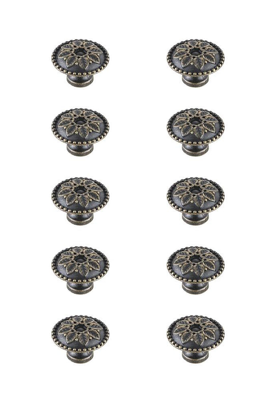Elegant Furniture & Lighting - Corio 0.9in Diameter Antique Bronze Mushroom Knob Multipack (Set of 10) - KB2011-AB-10PK veiw 1
