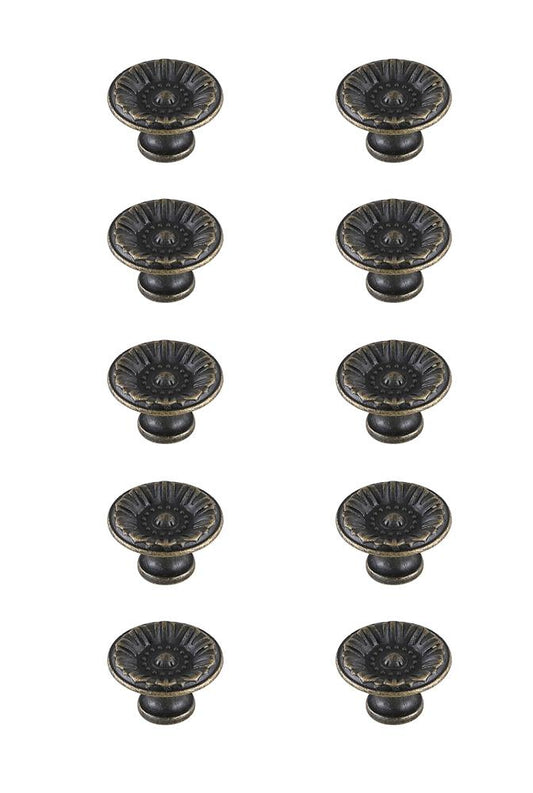 Elegant Furniture & Lighting - Corio 1.1in Diameter Antique Bronze Mushroom Knob Multipack (Set of 10) - KB2010-AB-10PK veiw 1