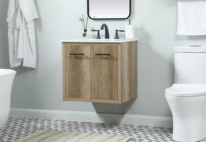 Elegant Furniture & Lighting - Cyrus 24 inch Single bathroom vanity in natural oak - VF48024NT veiw 6