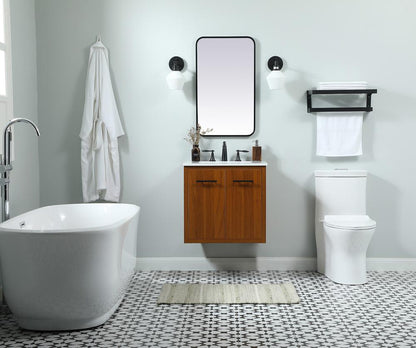 Elegant Furniture & Lighting - Cyrus 24 inch Single bathroom vanity in teak - VF48024MTK veiw 8