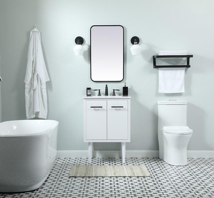 Elegant Furniture & Lighting - Cyrus 24 inch Single bathroom vanity in white - VF48024MWH veiw 5