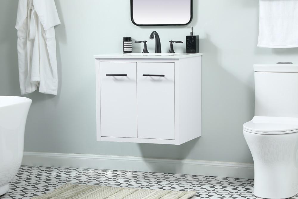 Elegant Furniture & Lighting - Cyrus 24 inch Single bathroom vanity in white - VF48024MWH veiw 6