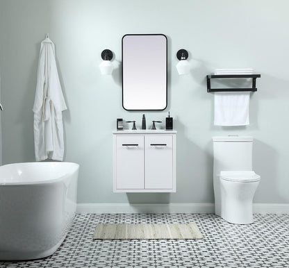 Elegant Furniture & Lighting - Cyrus 24 inch Single bathroom vanity in white - VF48024MWH veiw 8