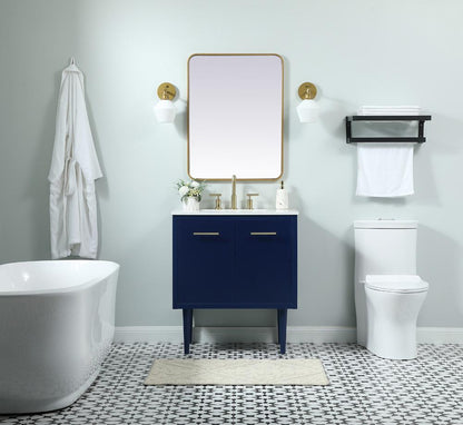 Elegant Furniture & Lighting - Cyrus 30 inch Single bathroom vanity in blue - VF48030MBL veiw 5