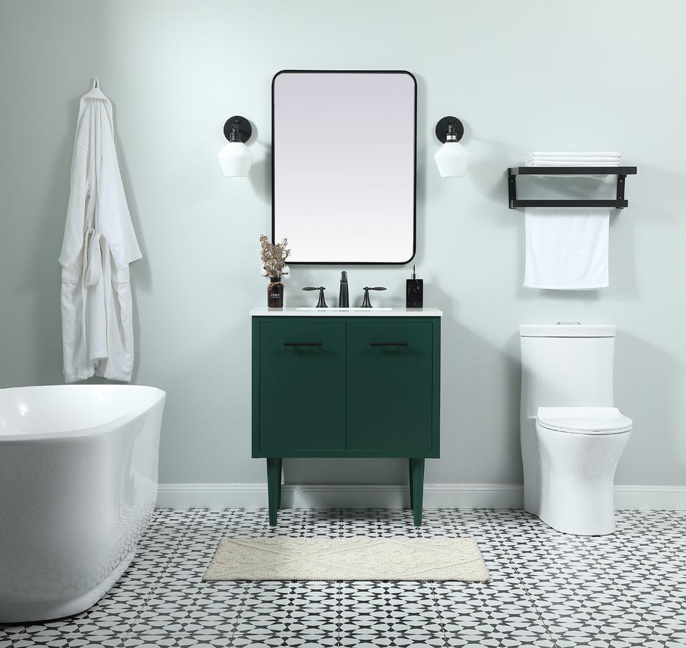 Elegant Furniture & Lighting - Cyrus 30 inch Single bathroom vanity in green - VF48030MGN veiw 5