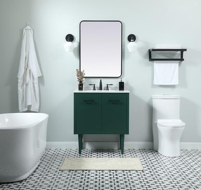 Elegant Furniture & Lighting - Cyrus 30 inch Single bathroom vanity in green - VF48030MGN veiw 5