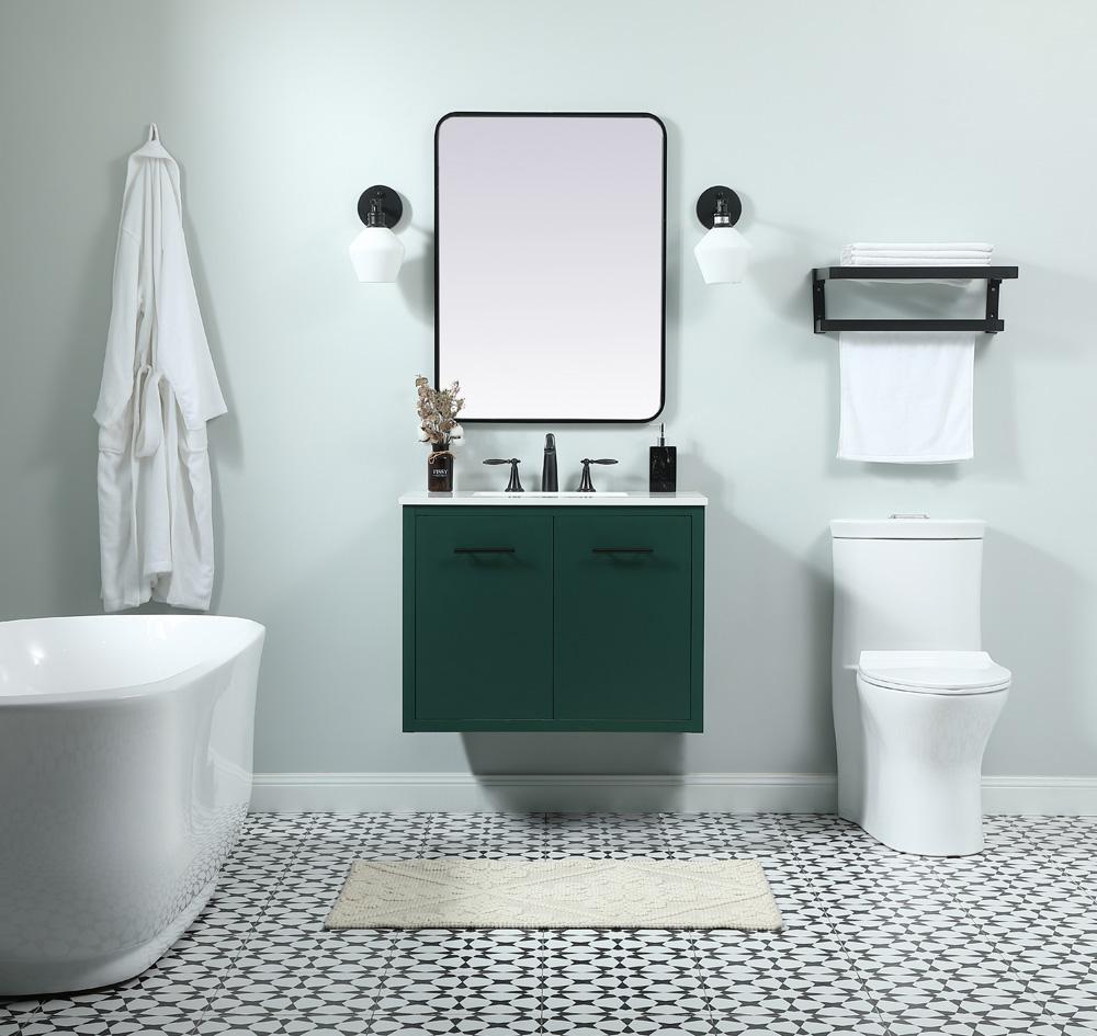 Elegant Furniture & Lighting - Cyrus 30 inch Single bathroom vanity in green - VF48030MGN veiw 8