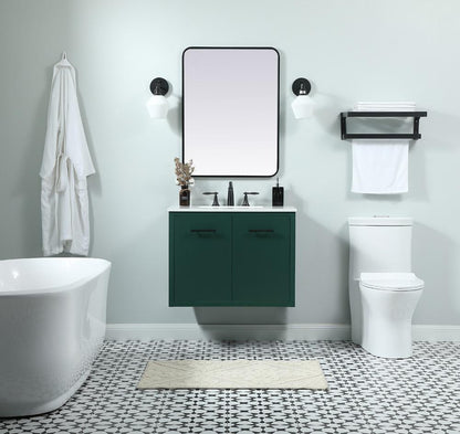 Elegant Furniture & Lighting - Cyrus 30 inch Single bathroom vanity in green - VF48030MGN veiw 8