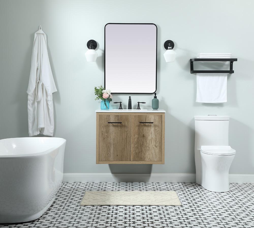 Elegant Furniture & Lighting - Cyrus 30 inch Single bathroom vanity in natural oak - VF48030NT veiw 8