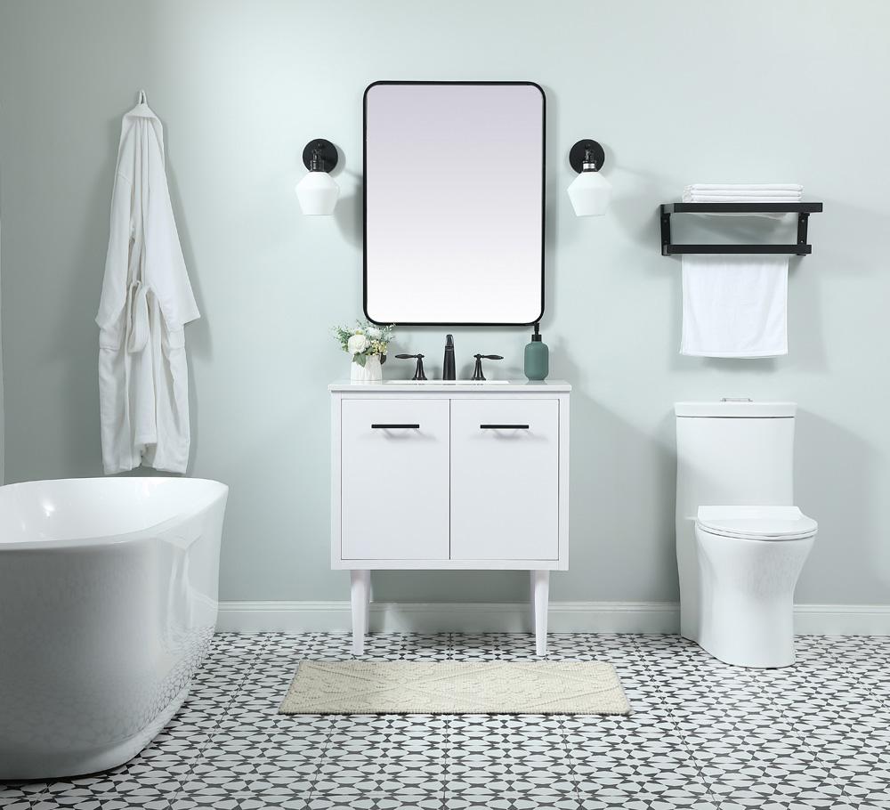 Elegant Furniture & Lighting - Cyrus 30 inch Single bathroom vanity in white - VF48030MWH veiw 5