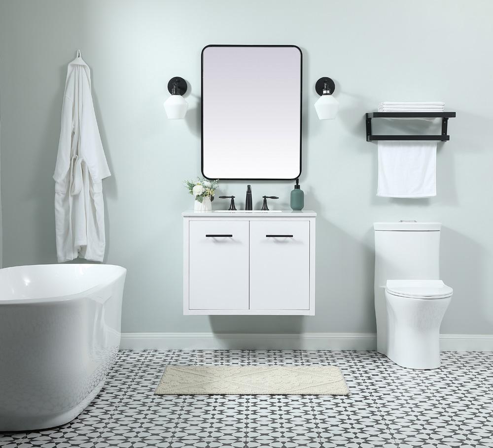 Elegant Furniture & Lighting - Cyrus 30 inch Single bathroom vanity in white - VF48030MWH veiw 8