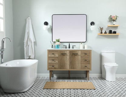 Elegant Furniture & Lighting - Cyrus 48 inch Single bathroom vanity in natural oak - VF48048NT veiw 5