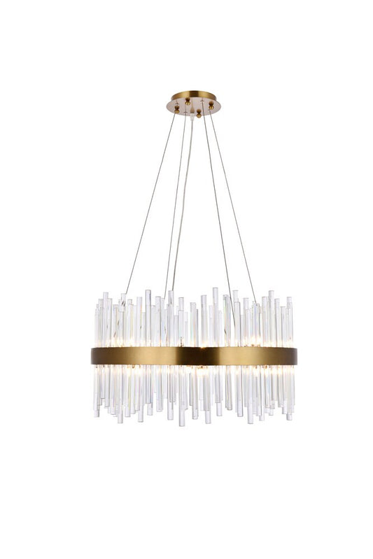 Elegant Furniture & Lighting - Dallas 16 light Gold Chandelier Clear Royal Cut Crystal - 3000D25G veiw 1