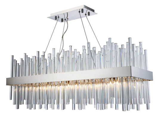 Elegant Furniture & Lighting - Dallas 20 light Chrome Chandelier Clear Royal Cut Crystal - 3000G36C veiw 1