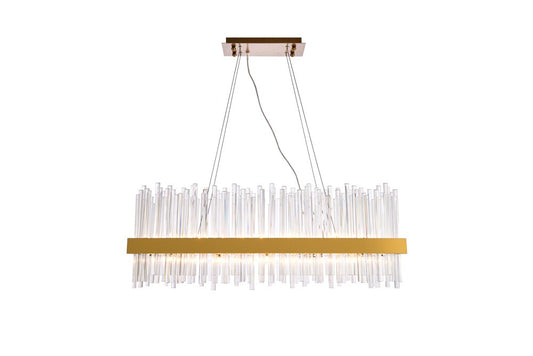 Elegant Furniture & Lighting - Dallas 20 light Gold Chandelier Clear Royal Cut Crystal - 3000G36G veiw 1