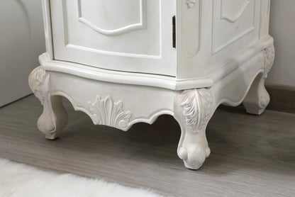 Elegant Furniture & Lighting - Danville 19 inch Single Bathroom vanity in antique white with ivory white engineered marble - VF10119AW-VW veiw 6