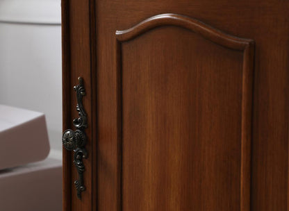 Elegant Furniture & Lighting - Danville 19 inch Single Bathroom vanity in teak with ivory white engineered marble - VF10119TK-VW veiw 7