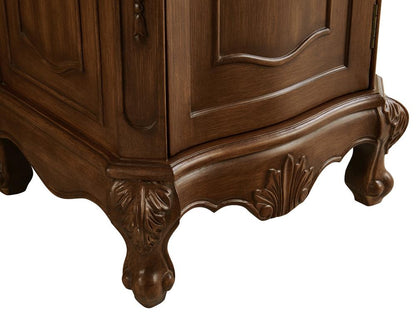 Elegant Furniture & Lighting - Danville 21 inch Single Bathroom vanity in Teak Color with ivory white engineered marble - VF10121TK-VW veiw 6