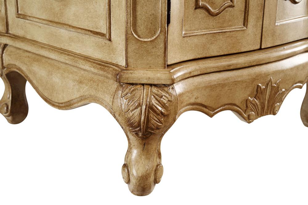 Elegant Furniture & Lighting - Danville 24 inch Single Bathroom vanity in Antique Beige with ivory white engineered marble - VF-1001-VW veiw 5