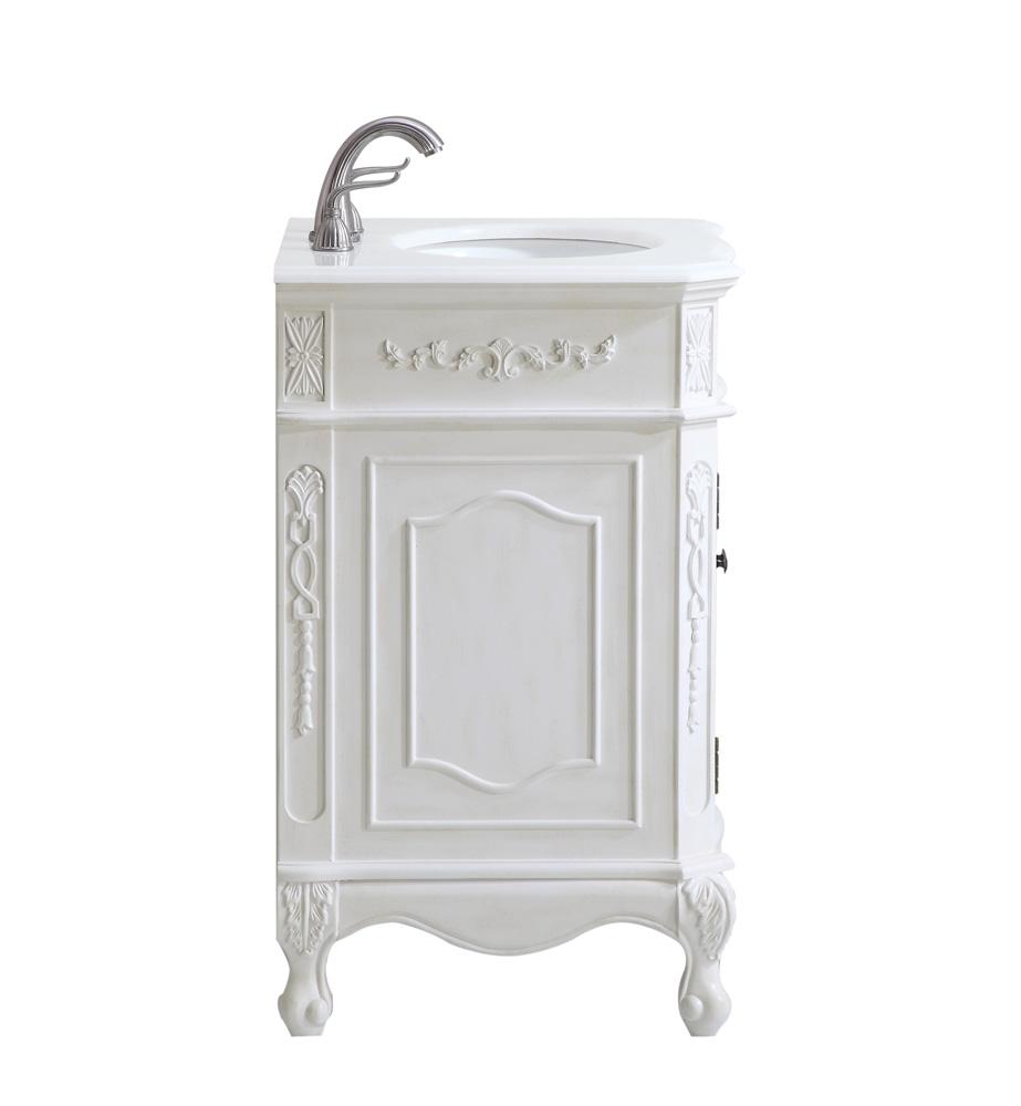 Elegant Furniture & Lighting - Danville 24 inch Single Bathroom vanity in Antique White with ivory white engineered marble - VF-1006-VW veiw 5