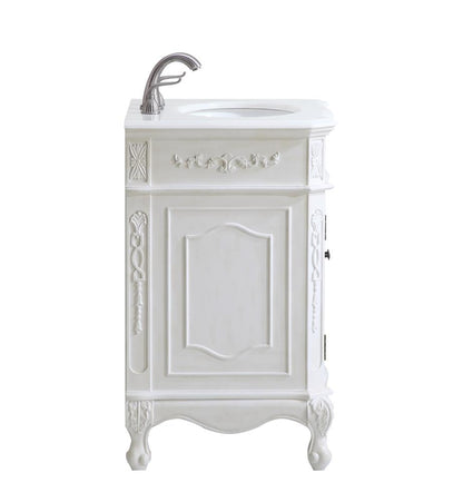 Elegant Furniture & Lighting - Danville 24 inch Single Bathroom vanity in Antique White with ivory white engineered marble - VF-1006-VW veiw 6