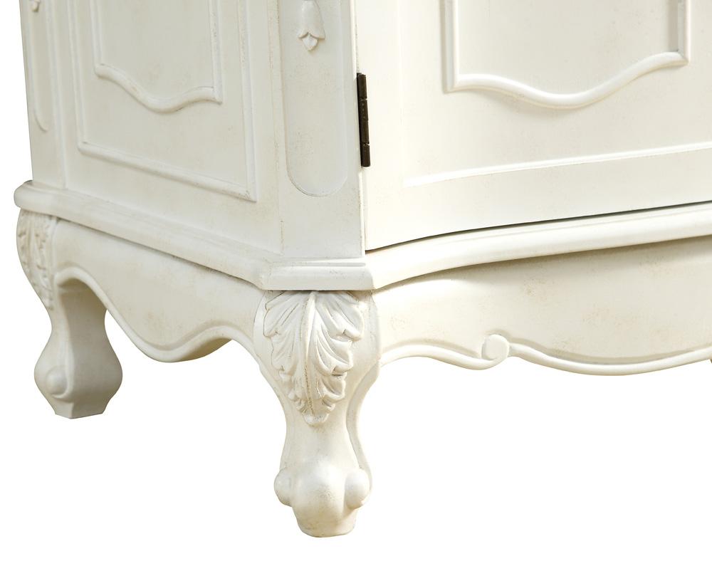 Elegant Furniture & Lighting - Danville 27 inch Single Bathroom vanity in Antique White with ivory white engineered marble - VF-1008-VW veiw 8