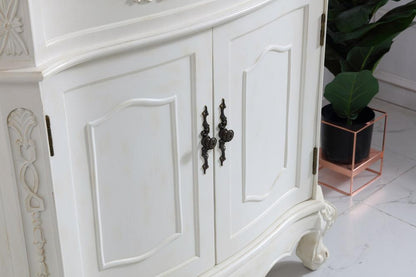 Elegant Furniture & Lighting - Danville 32 inch Single Bathroom vanity in antique white with ivory white engineered marble - VF10132AW-VW veiw 6