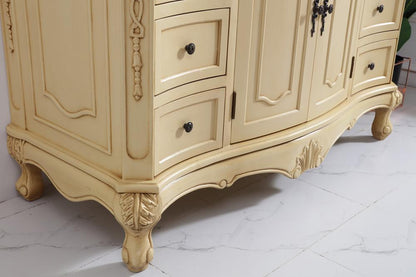 Elegant Furniture & Lighting - Danville 48 inch Single Bathroom vanity in light antique beige with ivory white engineered marble - VF10148LT-VW veiw 6