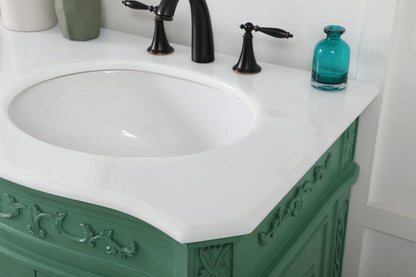 Elegant Furniture & Lighting - Danville 60 inch double Bathroom vanity in vintage mint with ivory white engineered marble - VF10160DVM-VW veiw 6