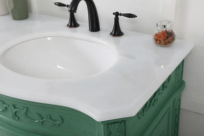 Elegant Furniture & Lighting - Danville 72 inch double Bathroom vanity in vintage mint with ivory white engineered marble - VF10172DVM-VW veiw 6