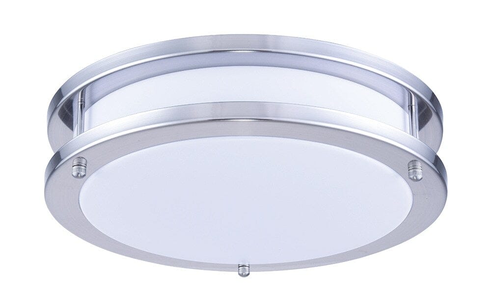 Elegant Furniture & Lighting - Daxter LED Surface Mount L:12 W:12 H:3 15W 1050LM 3000K white and Nickel Finish Acrylic Lens - LDCF3200 veiw 1