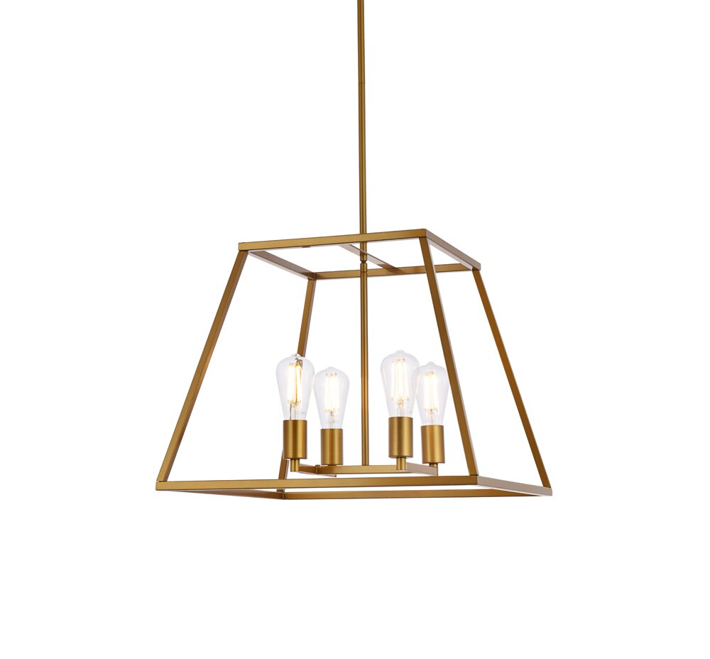 Elegant Furniture & Lighting - Declan 20 inch pendant in brass - LD720D20BR veiw 1