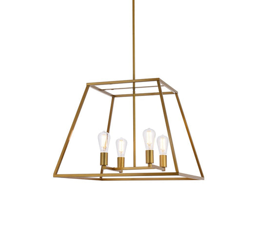 Elegant Furniture & Lighting - Declan 24 inch pendant in brass - LD720D24BR veiw 1