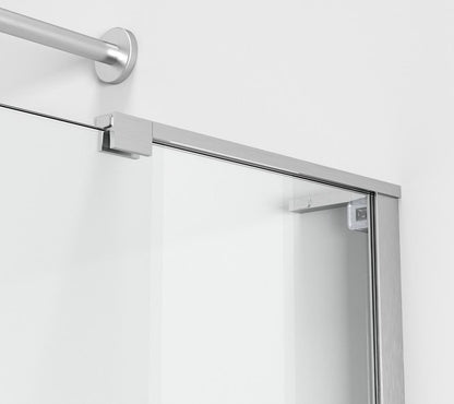 Elegant Furniture & Lighting - Devon Frameless tub door 60 x 60 Brushed Nickel - TD444-6060BNK veiw 6