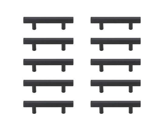 Elegant Furniture & Lighting - Dior 3in Center to Center Matte Black Bar Pull Multipack (set of 10) - PL402-3-MB-10PK veiw 1