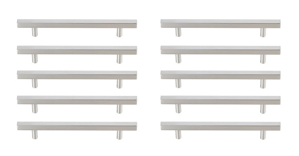 Elegant Furniture & Lighting - Dior 6-5/16in Center to Center Brushed Nickel Bar Pull Multipack (set of 10) - PL402-6-NK-10PK veiw 1