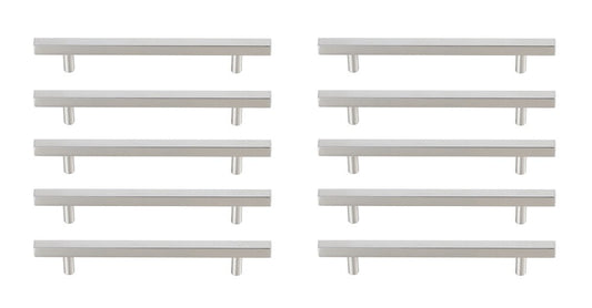 Elegant Furniture & Lighting - Dior 6-5/16in Center to Center Brushed Nickel Bar Pull Multipack (set of 10) - PL402-6-NK-10PK veiw 1
