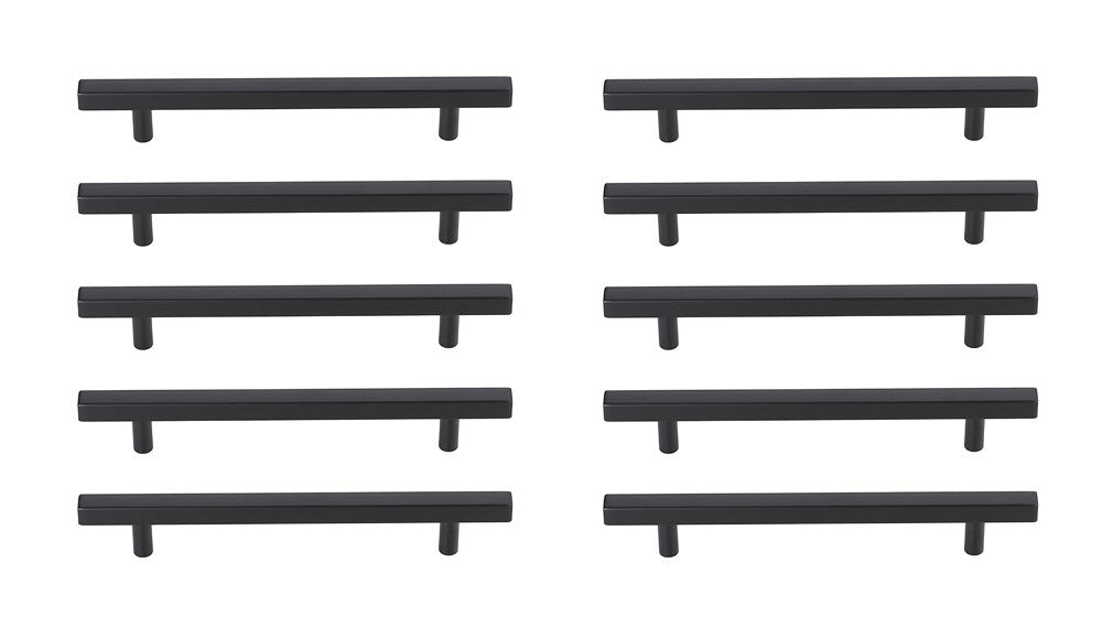 Elegant Furniture & Lighting - Dior 6-5/16in Center to Center Matte Black Bar Pull Multipack (set of 10) - PL402-6-MB-10PK veiw 1