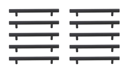 Elegant Furniture & Lighting - Dior 6-5/16in Center to Center Matte Black Bar Pull Multipack (set of 10) - PL402-6-MB-10PK veiw 1