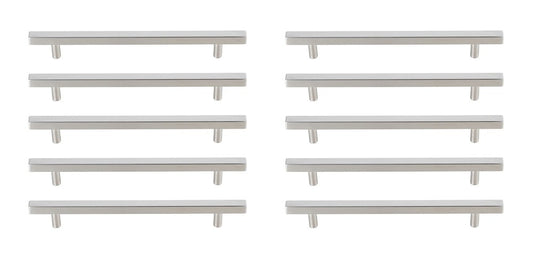Elegant Furniture & Lighting - Dior 7-9/16in Center to Center Brushed Nickel Bar Pull Multipack (set of 10) - PL402-7-NK-10PK veiw 1