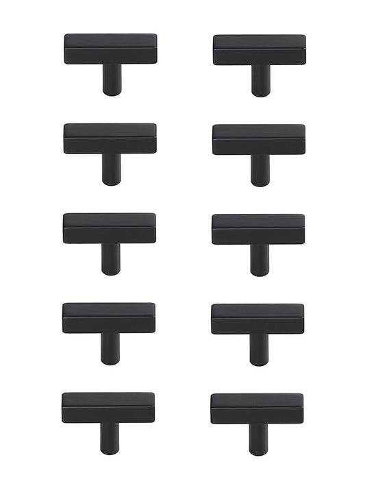 Elegant Furniture & Lighting - Dior Matte Black T Bar Pull Multipack (set of 10) - PL402-1-MB-10PK veiw 1