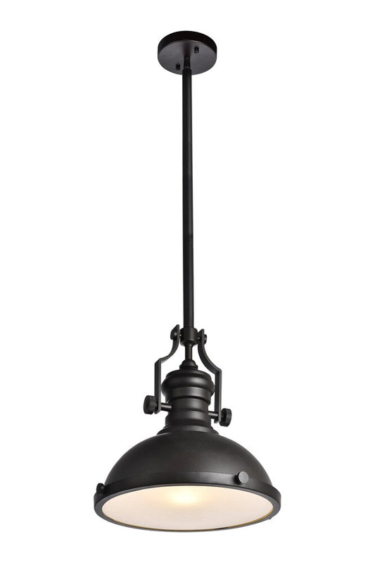 Elegant Furniture & Lighting - Eamon Pendant D13 H13.3 Lt:1 Oil rubbed bronze Finish - LD5001D13ORB veiw 1