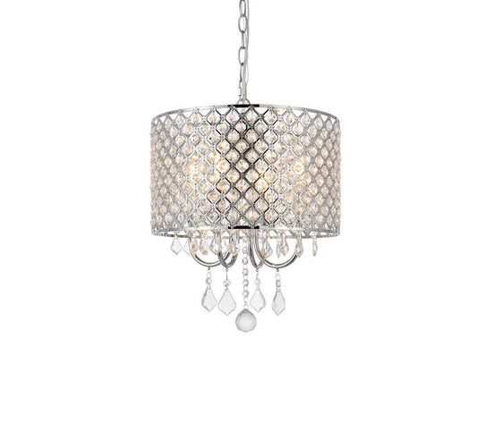 Elegant Furniture & Lighting - Elise 14 inch pendant in chrome - LD711D14C veiw 1