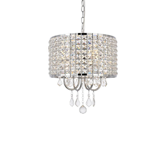 Elegant Furniture & Lighting - Elise 14 inch pendant in chrome - LD713D14C veiw 1