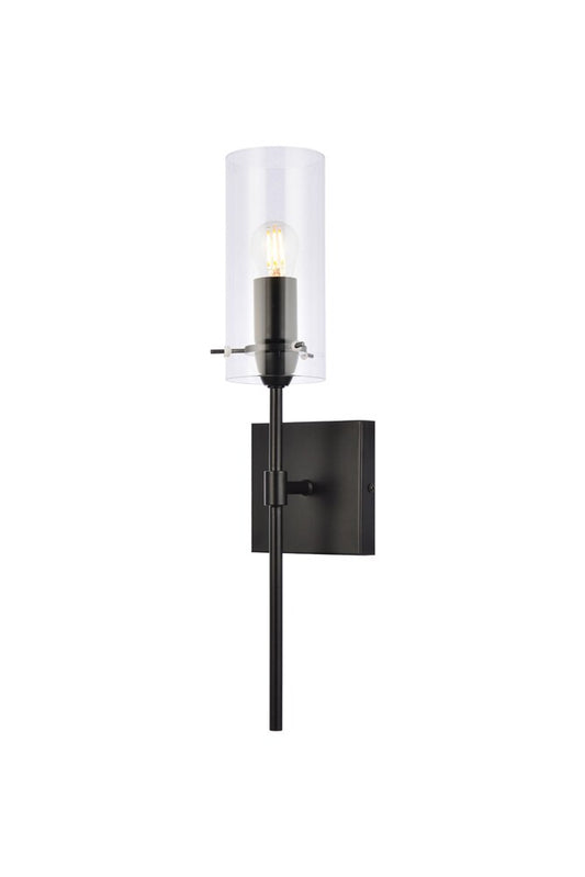 Elegant Furniture & Lighting - Elsreth 1 light black wall sconce - LD2361BK veiw 1