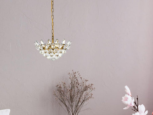 Elegant Furniture & Lighting - Emilia 14 inch pendant in brass - 1104D14BR veiw 1
